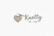 Logo of 'Knotty by Jen' with a heart-shaped yarn ball and crochet hook on a light background.