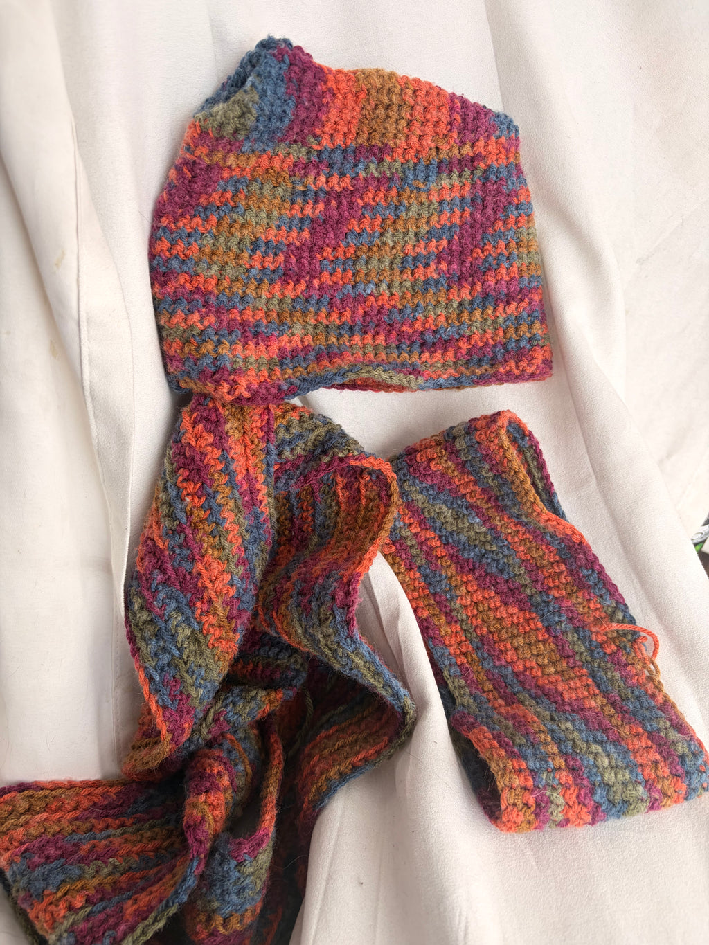 Kids Crochet Set — Hat, Scarf &amp; Earmuffs