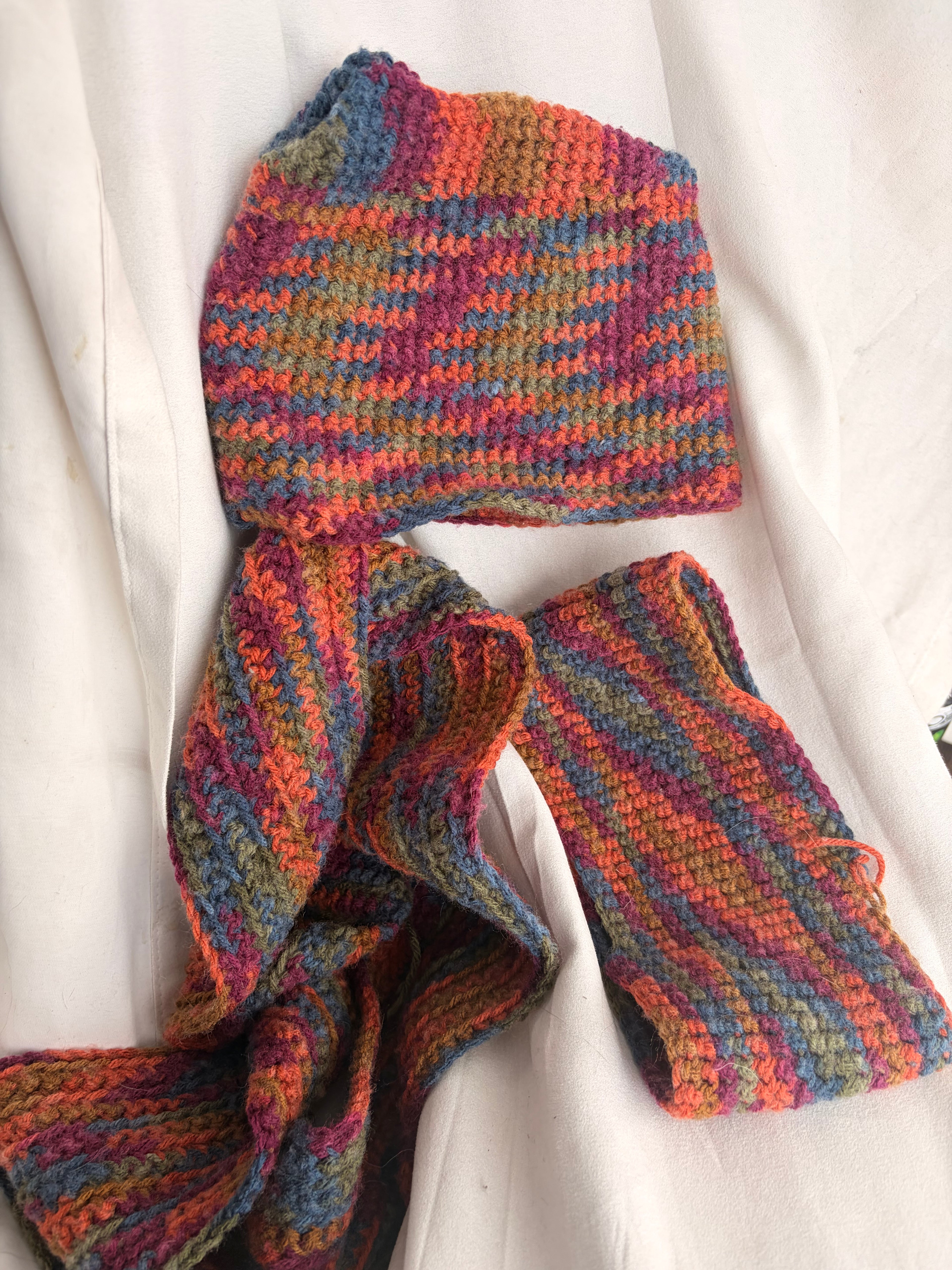 Kids Crochet Set — Hat, Scarf &amp; Earmuffs